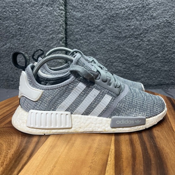 adidas Other - Adidas NMD R1 Grey White Knit Running Lifestyle Mens Shoes Size 8 NO INOLES